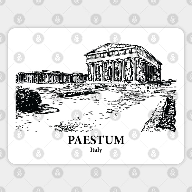 Paestum - Italy Magnet by Lakeric